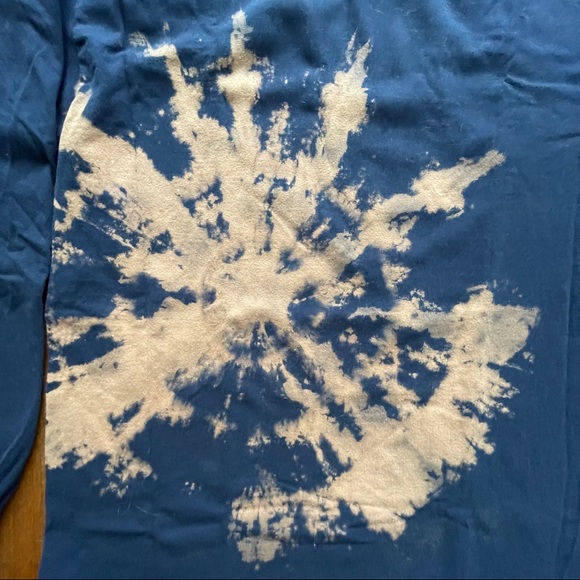 Navy and Orange Tie Dye Long Sleeve - Picture 6 of 6
